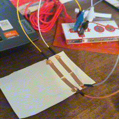 Then, I made scrolling with both up and down together in one line, followed by right and left in lines as well, to maintain the scrolling-like feeling.