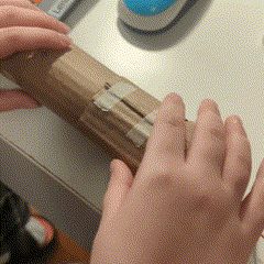 Then, here are the cardboard prototypes of the kaleidoscope I was making when I only had the first two parts.